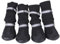 GOTOTOP 4 PCS Hundestiefel, wasserdichte Hundeschuhe Anti-Rutsch-Schutzstiefel für mittlere und große Hunde im Freien(XL-Schwarz)