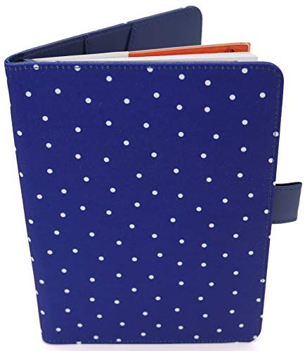 Porta Libretto Sanitario Blu Per Neonati - Formato A5 15x20 Cm - Alette Per Riporre Prescrizioni y Documenti