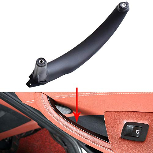 Hacreyatu Türgriff Rechts Innentürgriff Innentürverkleidung Pull Zierblende Für BMW X5 E70 X6 E71 E72 (Schwarz, Rechts)