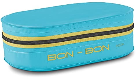 MILTON New Bon Bon Plastic Lunch Box with Insulated Jacket, 2 Containers (280 ml Each), Microwavable & Leak-Proof Tiffin for Office, School, College, Cyan