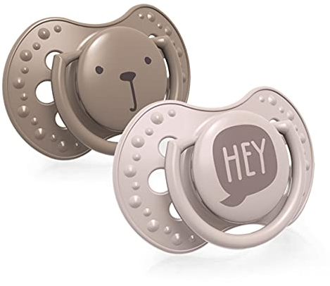 LOVI Silicone Dynamic Schnuller, 3-6m, 2 Stück, Hey Girl