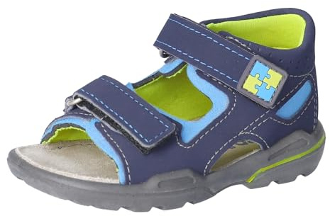 RICOSTA Jungen Sandalen Manto, Kinder Lauflernschuhe, Weite: Weit, waschbar, Strandschuhe, Outdoorsandalen, Halbschuhe, Nautic/Sky (180), 28 EU