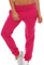 Gennadi Hoppe Pantaloni da jogging da donna con elastico in vita, traspiranti, in cotone, per il tempo libero, comodi pantaloni da jogging da donna, per lo sport e il tempo libero, viola-rosa, L