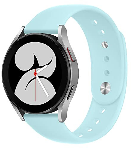 20mm Cinturino per Samsung Galaxy Watch 7 6 5 4 40mm 44mm/Galaxy Watch 5 Pro 45mm Braccialetto Galaxy Watch 6/4 classic 43mm 47mm 42mm 46mm Silicone Polso Band per Samsung Active 2 40mm 44mm Strap