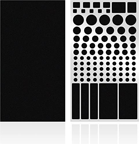 FLANCCI LED-ljusblockerande klistermärken, Ljusdämpande LED-filter Dämpande ark för routrar, dämpning 50% ~ 80% av LED-ljus (2 Sheets 100%)