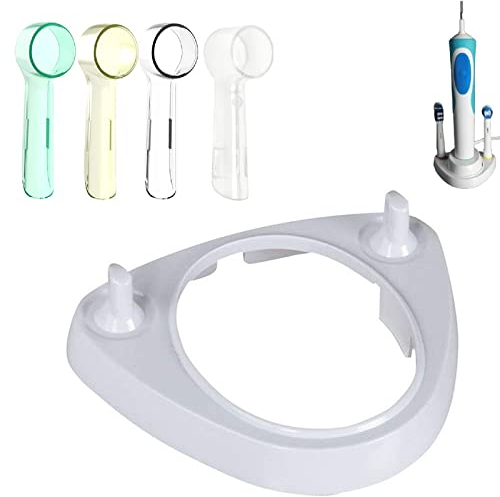 Portaspazzolino Elettrico,Supporto per Spazzolino,Porta Testine Spazzolino Elettrico,Supporto Elettrico,Porta Spazzolino Elettrico,con 4 Custodie Antipolvere per Testine, per Spazzolino da Denti