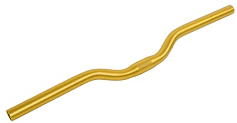 Fahrradlenker, Fahrrad-Riser-Stange aus Aluminiumlegierung, Mattierte Oberfläche, Mountainbike-Lenker für die Meisten Fahrräder, 25,4 Mm X 520 Mm (Gold)