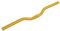 Fahrradlenker, Fahrrad-Riser-Stange aus Aluminiumlegierung, Mattierte Oberfläche, Mountainbike-Lenker für die Meisten Fahrräder, 25,4 Mm X 520 Mm (Gold)