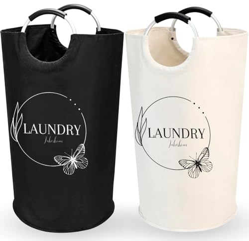 LAHERhome.Set de 2 Cesto Ropa Sucia plegable 90L y 2 Bolsas para lavar Ropa Delicada,Cubo Ropa Sucia, Cesta Ropa sucia,Laundry Basket,Bolsa Ropa Sucia.Plegable.Cesta Ropa Sucia.Cestas almacenaje.