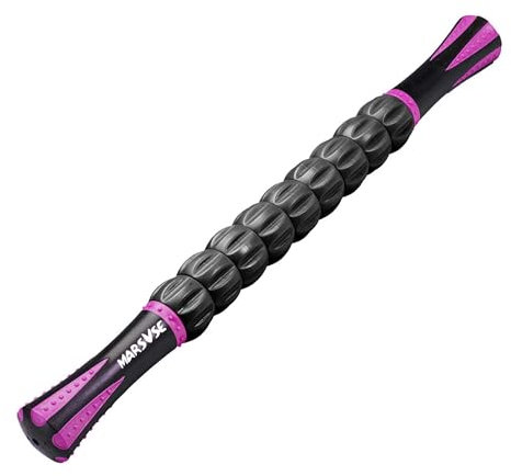 MARSVSE Muscle Roller Stick Muscle Roller Massage Stick Tool for Athletes for Soothing Cramps,Relieving Muscle Soreness, Physical Therapy,Massage, Body Recovery (Violett)