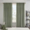 Madison Park Anaheim Rideau de fenêtre à Carreaux avec Doublure en Polaire à Isolation Thermique pour Chambre à Coucher, 1 Panneau Simple, Passe-Tringle de 127 x 213,4 cm, Vert