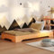 smartwood Cama Infantil TILA 7 80x160 con somier y barandilla - Cama Montessori a RAS de Suelo para niños y niñas 160x80 - Lacado
