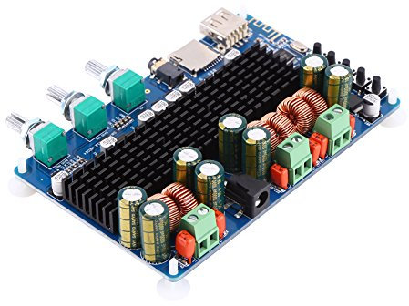 Amplificador De Audio, Placa Amplificadora Digital De 2.1 Canales, Entrada Bluetooth USB TF, Salida De Subwoofer Estéreo De 50 W, 50 W, 100 W, Placa Amplificadora De Audio Para Altavoces Cuadrados De