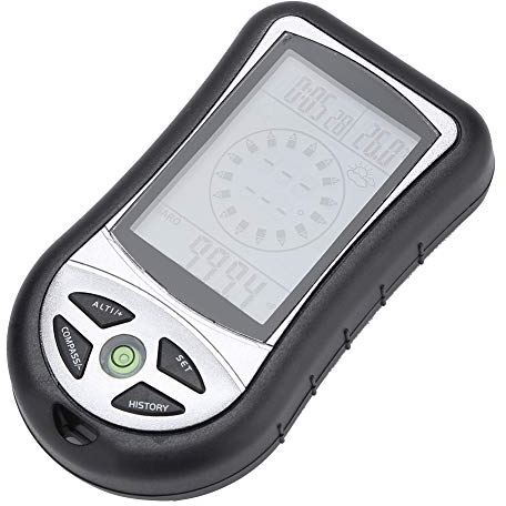 Digitaler Höhenmesser, Barometer, Kompass, Wettervorhersage mit Elektronischer Peilung und Barometrischem Sensor Zum Wandern