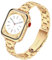 G-ficu Slim Metal Straps for Apple Watch Straps Women 38mm 40mm 41mm 42mm(Series 10), Easily Adjustable iWatch Strap, Thin Stainless Steel Band for Apple Watch Strap Series 10 9 8 7 6 5 4 3 SE, Gold