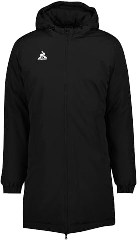 Le Coq Sportif Unisex 2421673 LE COQ SPORTIF - TRAINING Bankparka Club Nr. 1 m – Herren Winter Warm Lang Wasserdicht Gefüttert Gepolstert Polyamid Sport Arbeit – Größe XL – Farbe Schwarz (1er Pack)