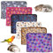 SUPERPAWS Meerschweinchen-Fleece-Decken, wasserdicht und waschbar, für Kleintierkäfige, Schlafmatte, Bettunterlage für Hamster, Chinchilla, Kaninchen, Igel, 40 x 60 cm, 6 Stück