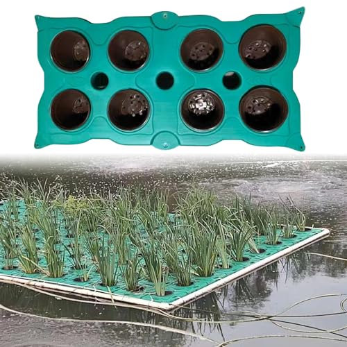 Jardinière aquatique flottante pour étang et jardin, îlot de plantes d'extérieur pour système de culture aquaponique, idéal pour aquarium, plantes aquatiques, plante, une option de couleur