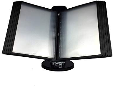 KXAOXGRC Wandmontierter Flip-File-Halter, An der Wand montierter Aktenhalter. Klappbarer Aktenhalter, Desktop- oder wandmontierter Präsentationsständer mit Einstellbarer Neigung