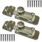 2 Pcs Door Latch 3inch Retro Slide Door Bolts for Internal Door Stylish and Durable Bolt Lock for Bathroom Bedroom Doors Cupboards & Storage Units (Bronze Tone)