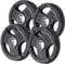 KK Weight Plates Cast Iron Barbell Weight Set – 2’’ Hole Weight Plate Set For Women & Men - Non- Slip, Durable & Long-Lasting Olympic Weight Plates (4 x 5kg = 20kg)