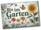 Bin im Garten Souvenir Souvenir Magnet mit Blumen für Gartenliebhaber - lustiger Souvenir Magnet Spruch