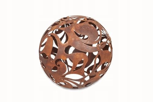 Kapaga Rost Gartenkugeln Gartendeko Vintage für Kerzen Deko Kugel für Kerzen Deko Kugel für Außen (Rost 35cm)