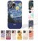 Tirita Personalised Phone Case for iPhone 13 Pro Max – Hard Case or Cover With Custom Name or Initials – Cute Personalised Gift for Women or Girls [10. Van Gogh Starry Night]