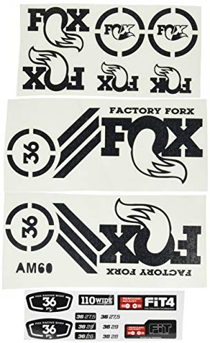 Ecoshirt 7F-R94Y-5CI1 Autocollants Fork Fox 36 Am60 Autocollants Fourche Gabel Fourche Noir