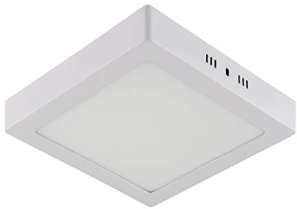 18 Watt LED Panel Aufputz Oberputz Wandlampe Wandleuchte Deckenleuchte Deckenlampe Lampe -Eckig Quadrat 220x220mm Warmweiss