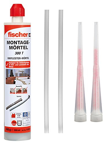 Fischerwerke Hochleistungsmörtel FIS V 300, Epoxidharz, Paste, Klebstoff, transparent, Metallverarbeitung, 1 Stück