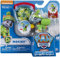 Paw Patrol Snow Rescue - Rocky mit verwandelbarem Welpe Pack und Abzeichen