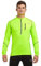 Time To Run Long Sleeve Running/Gym/Sports Top For Men Thermal Breathable Quick Dry Shirt Ideal For Winter With Chest Pocket & Thumbloops Medium 38-40 Lime