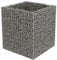 vidaXL Gabbione con Letto Rialzato in Acciaio Zincato 90x90x100 cm Recinzione