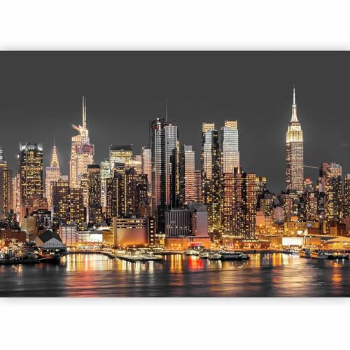 murando Photo Wallpaper 343x256 cm Peel and Stick Self-Adhesive Foil Print | Wall Mural New York City Manhattan Skyscraper