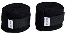 protectWEAR the safety kick Boxbandagen Handgelenkbandagen Boxen Kickboxen Muay Thai Kampfsport schwarz, Länge 4 Meter