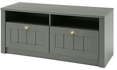 Beauty.Scouts Garderobenbank Monde Holzdekor grün 110x47x43cm Schrank Sideboard Schuhregal Schuhablage Schuhkommode Kommode Schuhe Flurschrank Flur Highboard