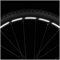 40er Set reflektierende Fahrrad Felgenaufkleber Oralite Technology Schwarz Fahrradhelm Laufrad Sicherheit K134