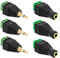 3x Klinken Stecker + 3x Buchsen 3,5mm Adapter > Terminalblock 2 Pin Schraub Klemme Set