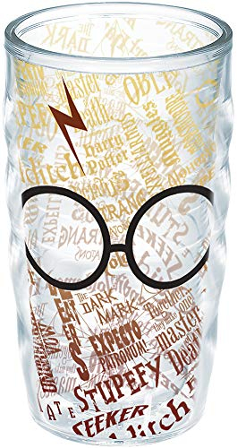 Tervis Gobelet isotherme Harry Potter - Verres et cicatrices - Couvercle ondulé - Transparent - Tritan - 283,5 g