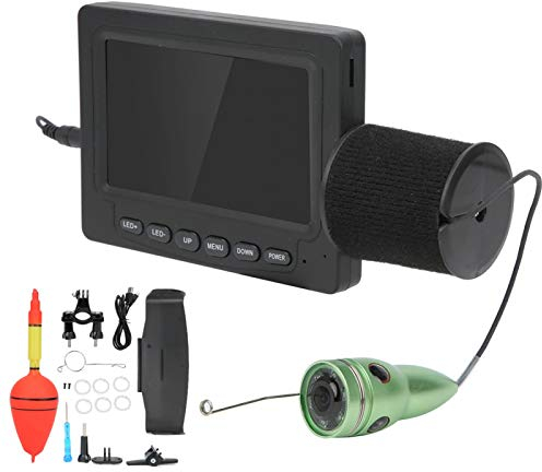 wosume Fischfinder, DVR-Kabel-Unterwasserkamera, LED-Angeln 6 Infrarot-Monitor DVR-Überwachung Aquakultur für die Eisseefischerei Ozeanfischerei unter(Cable Length 30 Meters)
