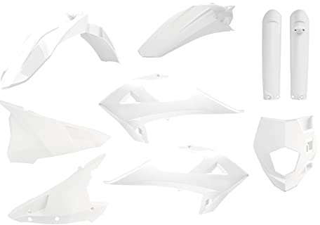POLISPORT 91031 - Polisport Enduro Plastic Replica Kit für diejenigen, die OEM-Qualität suchen für GAS GAS Motorräder in Farbe weiß