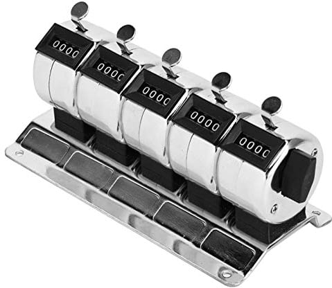 LANTRO JS Mechanischer Handzähler Metall Zähler Klicker Counter Clicker Zähler für Inventur, Sport, Marketing, Flugzeug, Golf