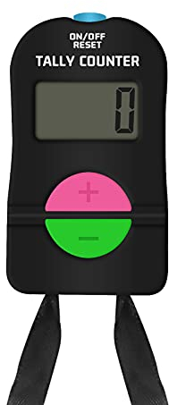SDARMING Clicker Electronic Counter, 4 Digit Hand Tally Counters Add/Subtract for counting, golf scoring (1 PCS)