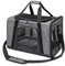 Wakytu Transportbox für Katze Hund, Transporttasche für Haustiere, Faltbare Hundetransportbox Katzentransportbox, Hundetragetasche, Hundebox Auto, Atmungsaktive Hundetasche… (M, Grau)