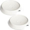 CatGuru Lot de 2 Gamelles Anti-Stress pour Chat - Large et Peu Profonde - Antidérapante - Céramique - Soulage la Fatigue - Fournitures d'alimentation et d'Arrosage