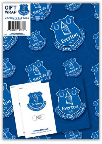 Chelsea FC Geschenkpapier, 10 Blatt, 10 Etiketten, Größe 70 x 50 cm, offizielles Produkt, verantwortungsvoll bezogen