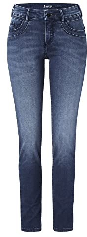 Paddocks`s Damen Jeans Lucy Shape Denim - Skinny Fit - Blau - Blue Dark Stone, Größe:36W / 30L, Farbvariante:Blue Dark Stone 4504