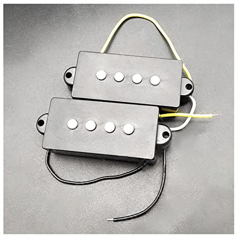 Pickup De Guitare Basse 28.5mm Blanc/Noir Pour Fd Kit D'accessoires De Pièces De Guitare De Précision Bass Micro guitare électrique (Color : White)