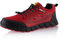 Fusskleidung® Damen Herren Wanderschuhe Softshell Trail Running Trekkingschuhe Rot Schwarz EU 46